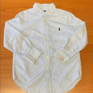 Ralph Lauren bottom down shirt, boys, Size 8,